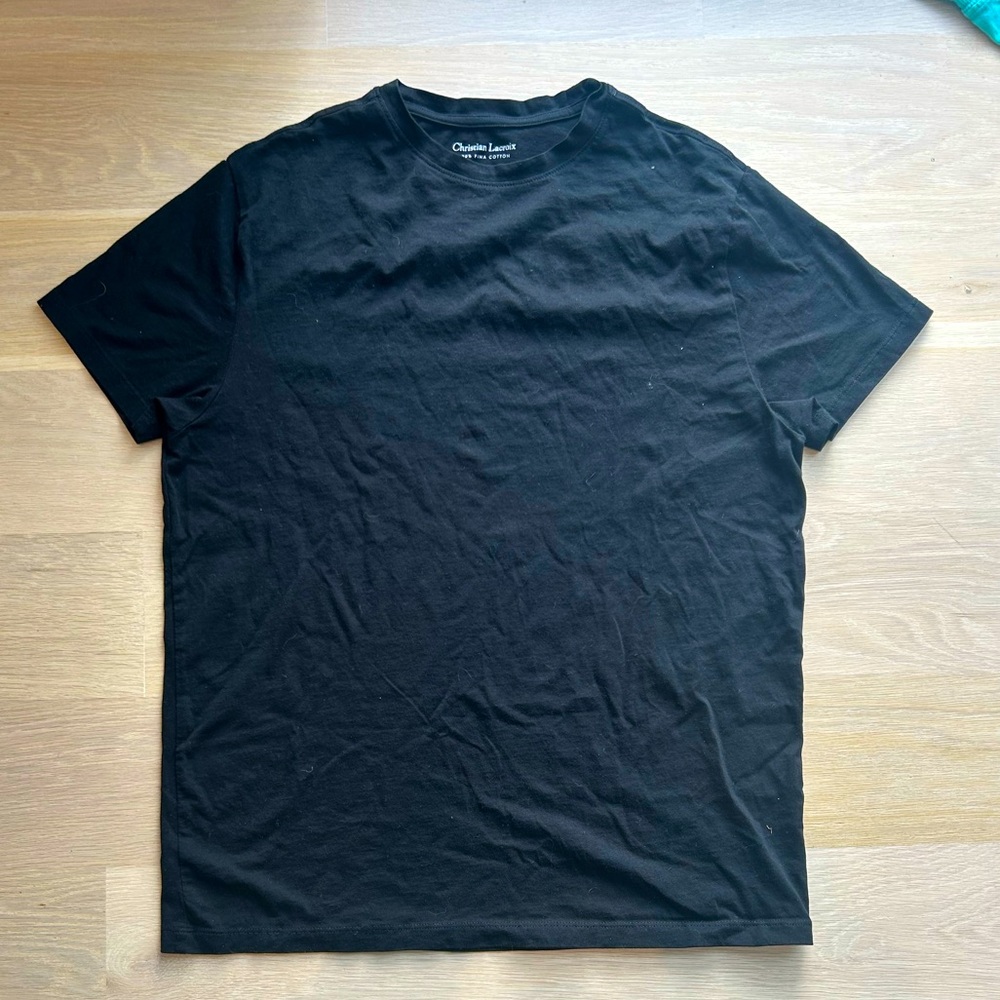 Christian Lacroix basic black tee! Medium.